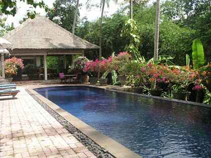 Dining and Pool Bali Real Estate