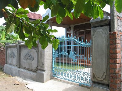 The gate of the house Bali Real Estate