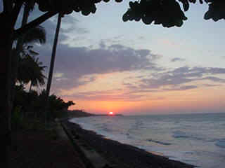 Sunset view from Villa Bali Real Estate