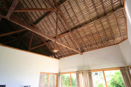 Thatched Roof Inside Bali Real Estate