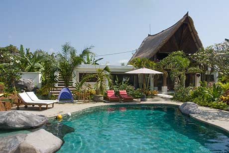 Pool and Sumatra House Bali Real Estate