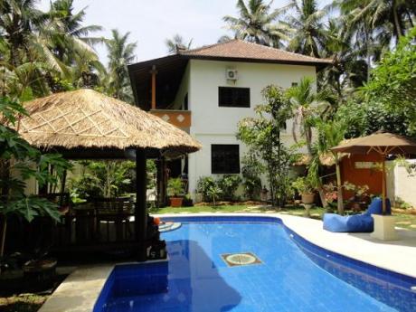 Swimming pool with house in the back Bali Real Estate