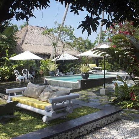 Terrace and the swimming pool Bali Real Estate