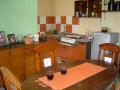Dining Area & Kitchen, Putu House, Small house for rent in Canggu with rice paddy field