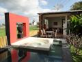 Umalas Villa Pool with livingroom in the back