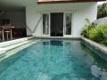Open plan living Swimming pool with bedroom in the back