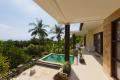 Villa Terrace, Kalibukbuk Hillside Villa, 2 bedrooms with private paddy views