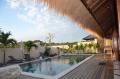 Modern living in a traditional villa View on the rice paddies