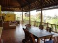 Terrace facing the rice paddies, Ubud Area Family Home, 6 bedroom house