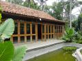Tabanan retreat with Ubud like surroundings Terrace an fish pond of villa number 2