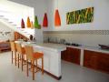 Canggu Modern 4 bedroom villa Open kitchen with bar seats
